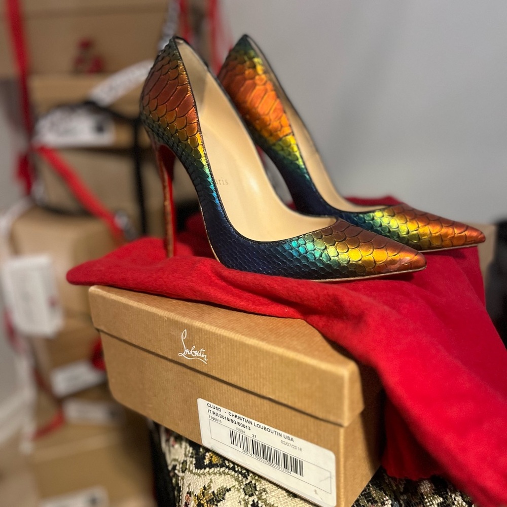 Christian Louboutin Rainbow Python So Kate’s